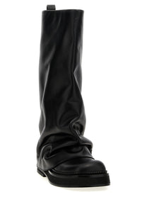 The Attico Robin Combat Boots Black
