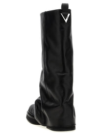 The Attico Robin Combat Boots Black