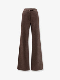 Loro Piana Women's Robin Novalis Cashmere Trousers Brown