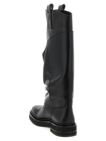 The Attico Robin Passeggiata Combat Boots Black