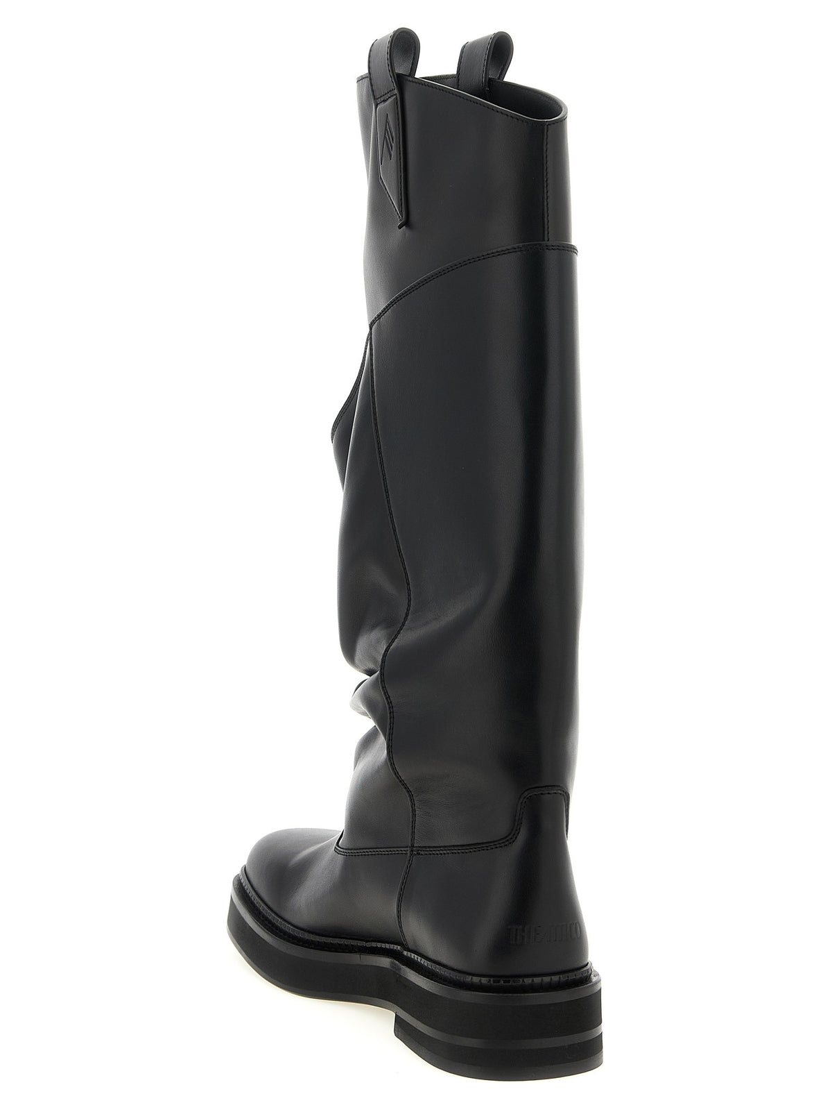 The Attico Robin Passeggiata Combat Boots Black, view 3