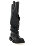 The Attico Robin Passeggiata Combat Boots Black, view 2