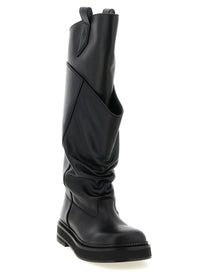 The Attico Robin Passeggiata Combat Boots Black