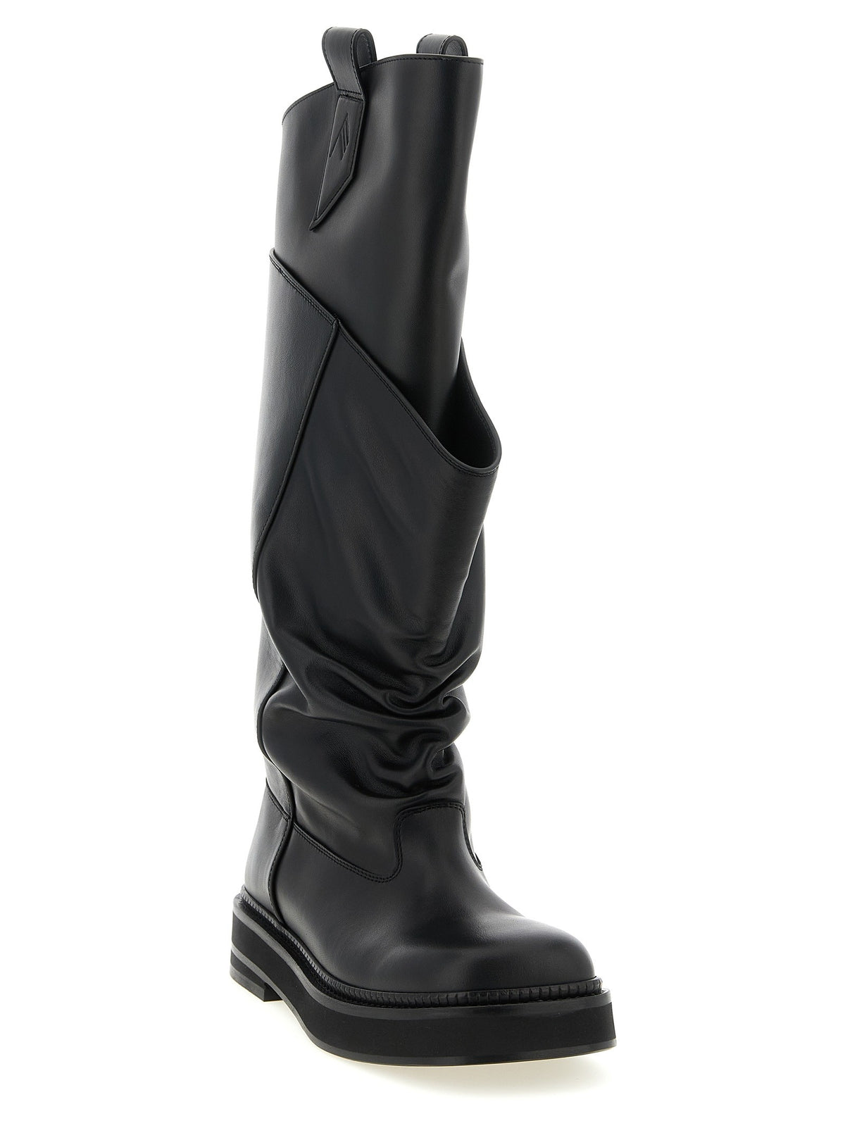 The Attico Robin Passeggiata Combat Boots Black, view 2