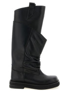 The Attico Robin Passeggiata Combat Boots Black