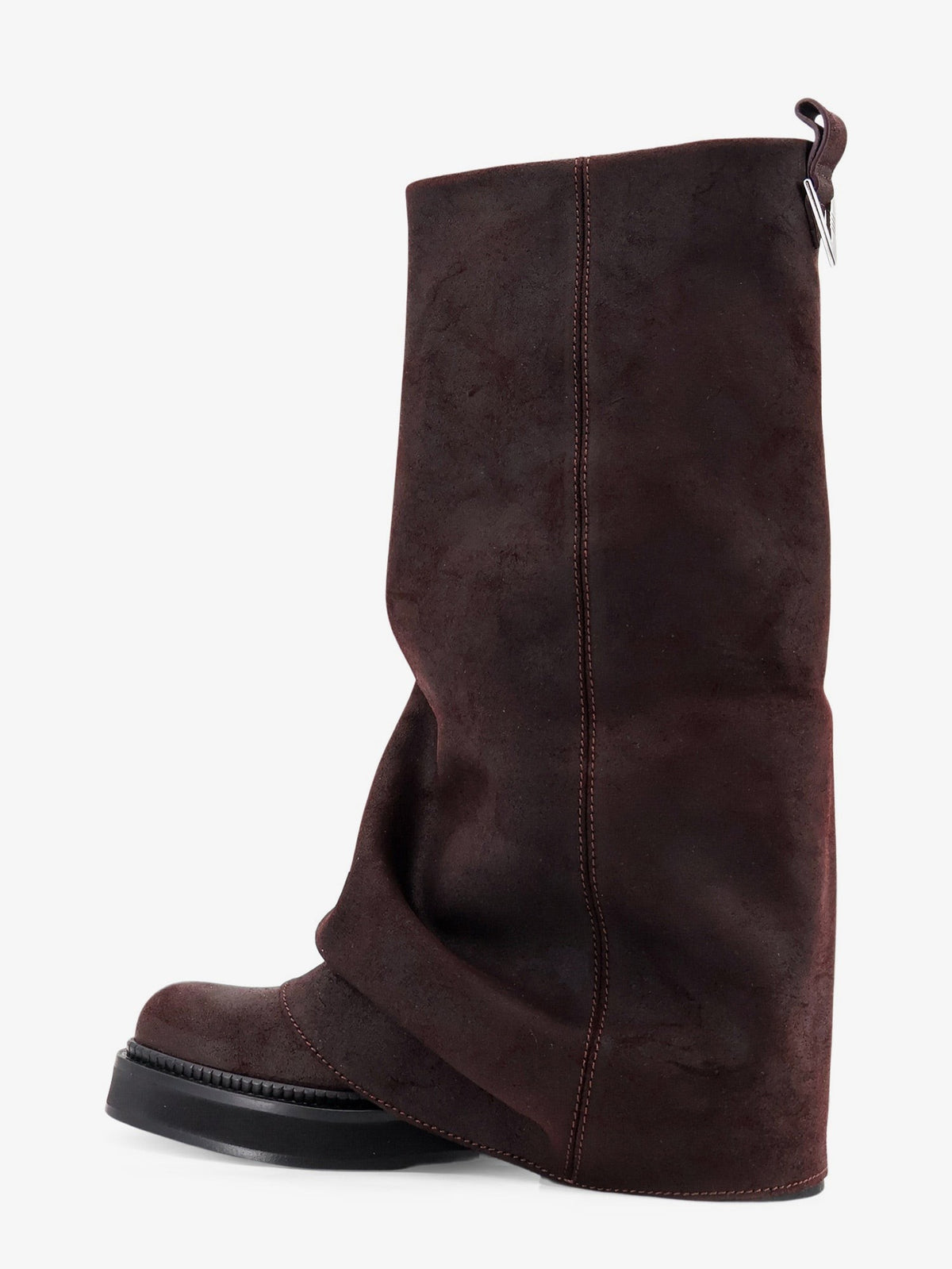 The Attico Women's Robin Suede Boots Purple, view 3