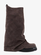 The Attico Women's Robin Suede Boots Grey