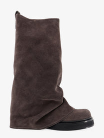 The Attico Women's Robin Suede Boots Grey