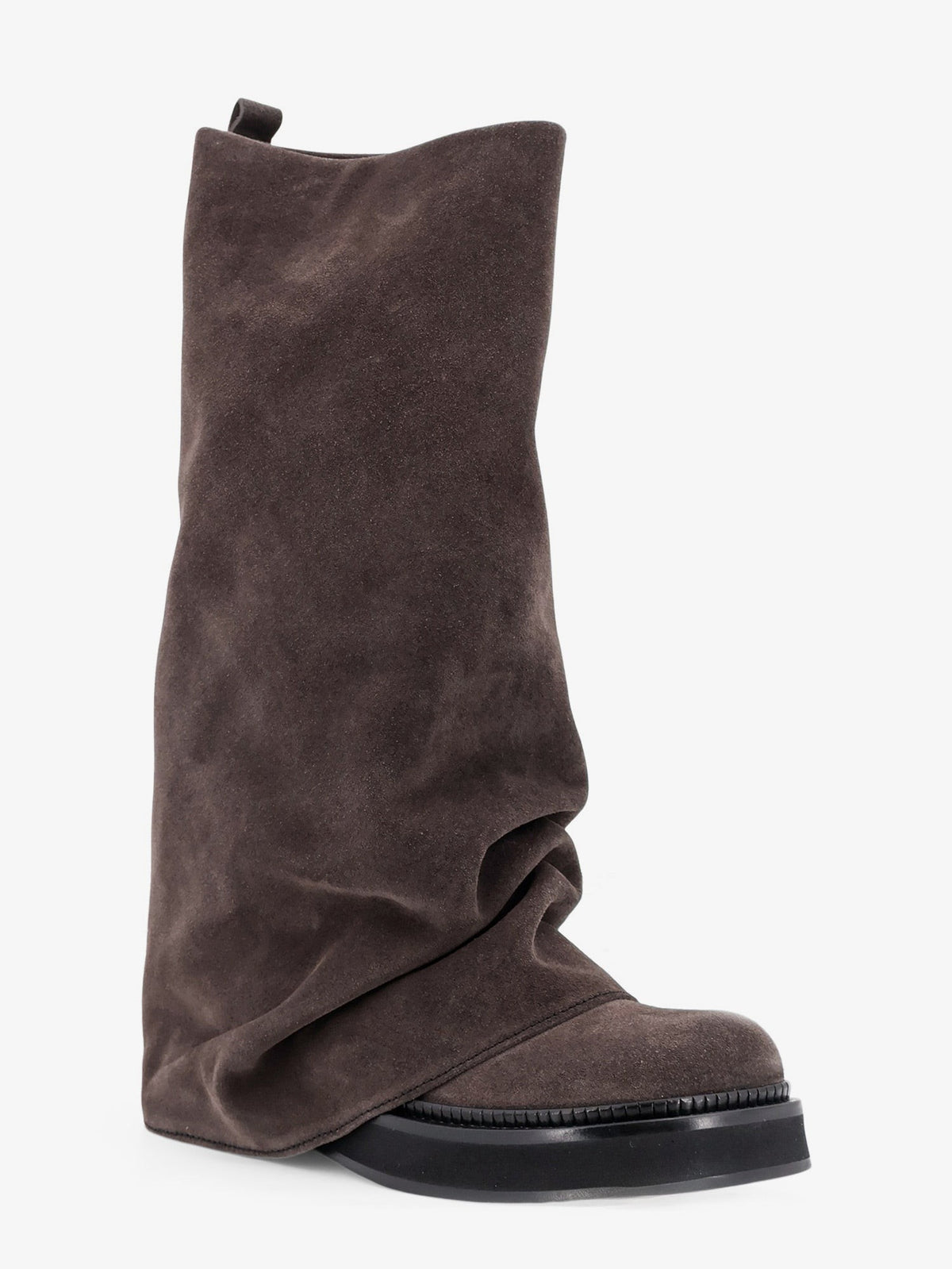 The Attico Women's Robin Suede Boots Grey, view 2
