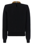 Balmain Rocaille Bead Sweater Black, view 2