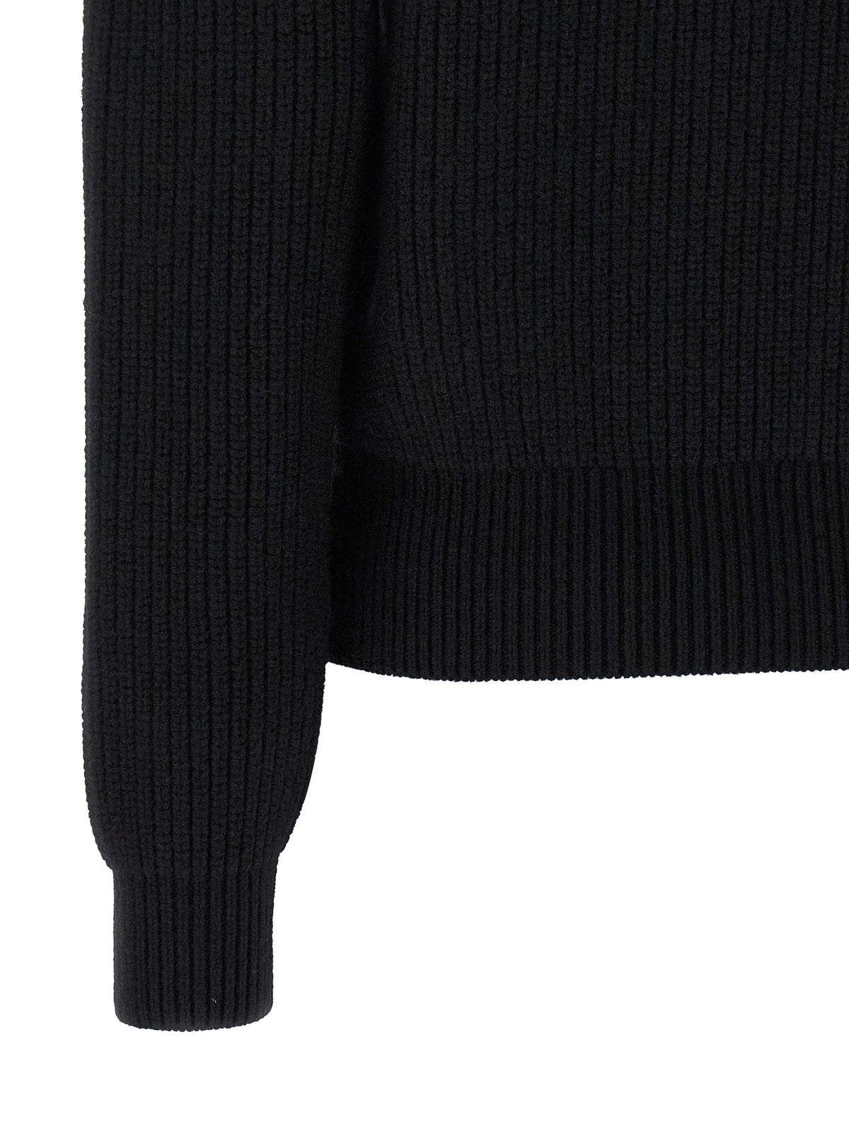 Balmain Rocaille Bead Sweater Black, view 4