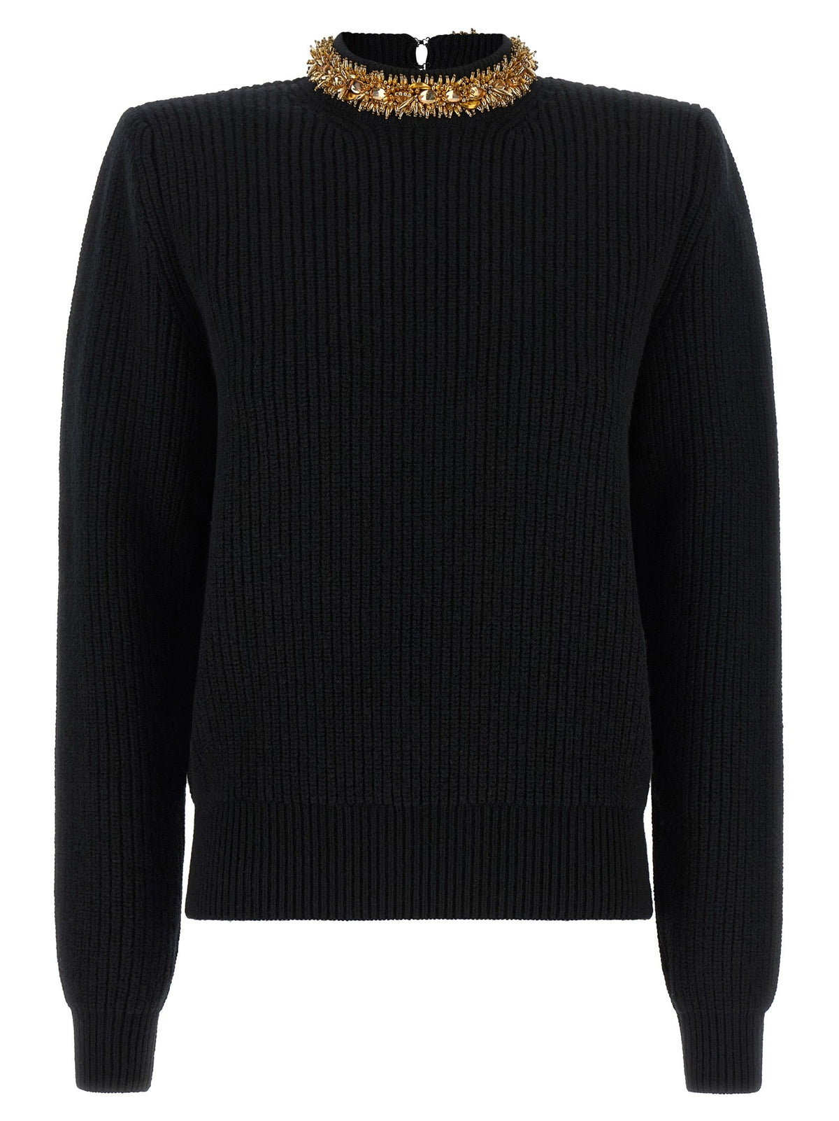 Balmain Rocaille Bead Sweater Black