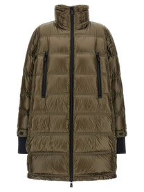 Moncler Grenoble Rochelairs Long Parka Green, view 2