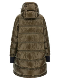 Moncler Grenoble Rochelairs Long Parka Green, view 3