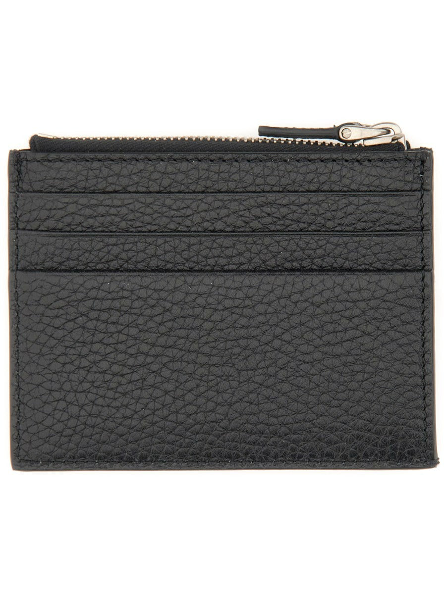 Valentino Men's Rockstud Card Holder Black Valentino