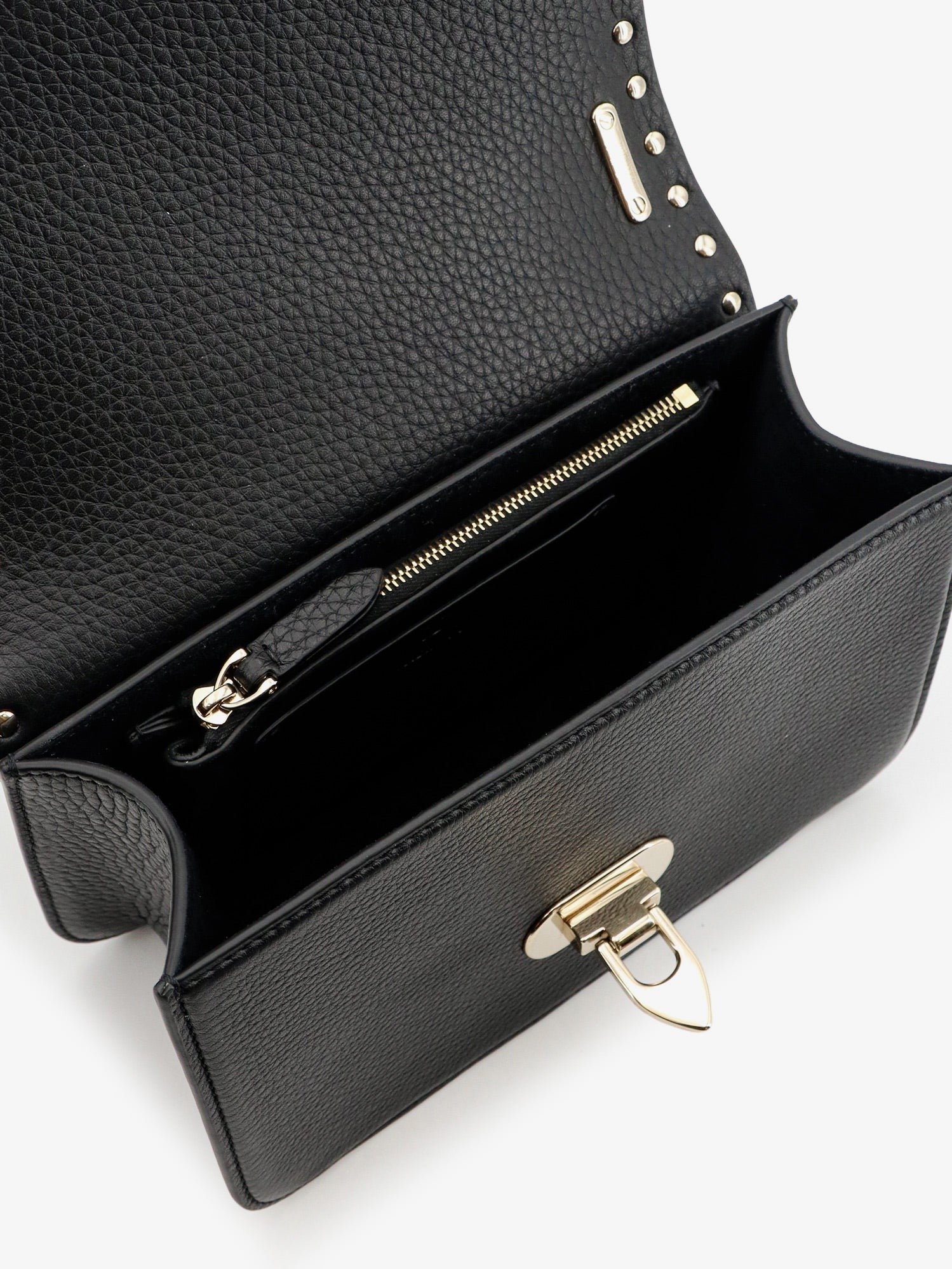 Valentino Women's Rockstud Leather Crossbody Bag Black