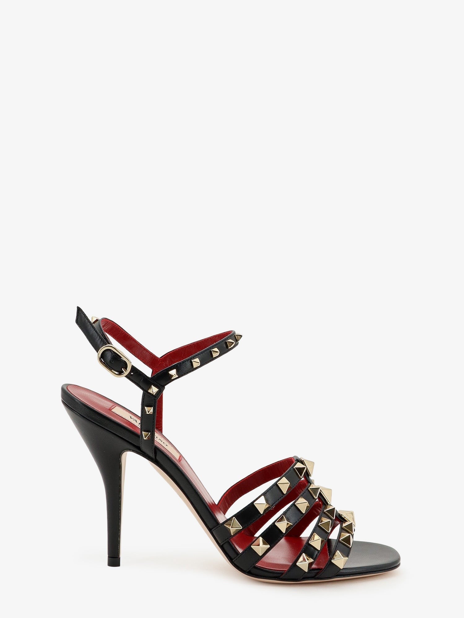 Valentino Women's Rockstud Leather Sandals Black