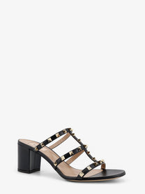 Valentino Women's Rockstud Leather Sandals Black