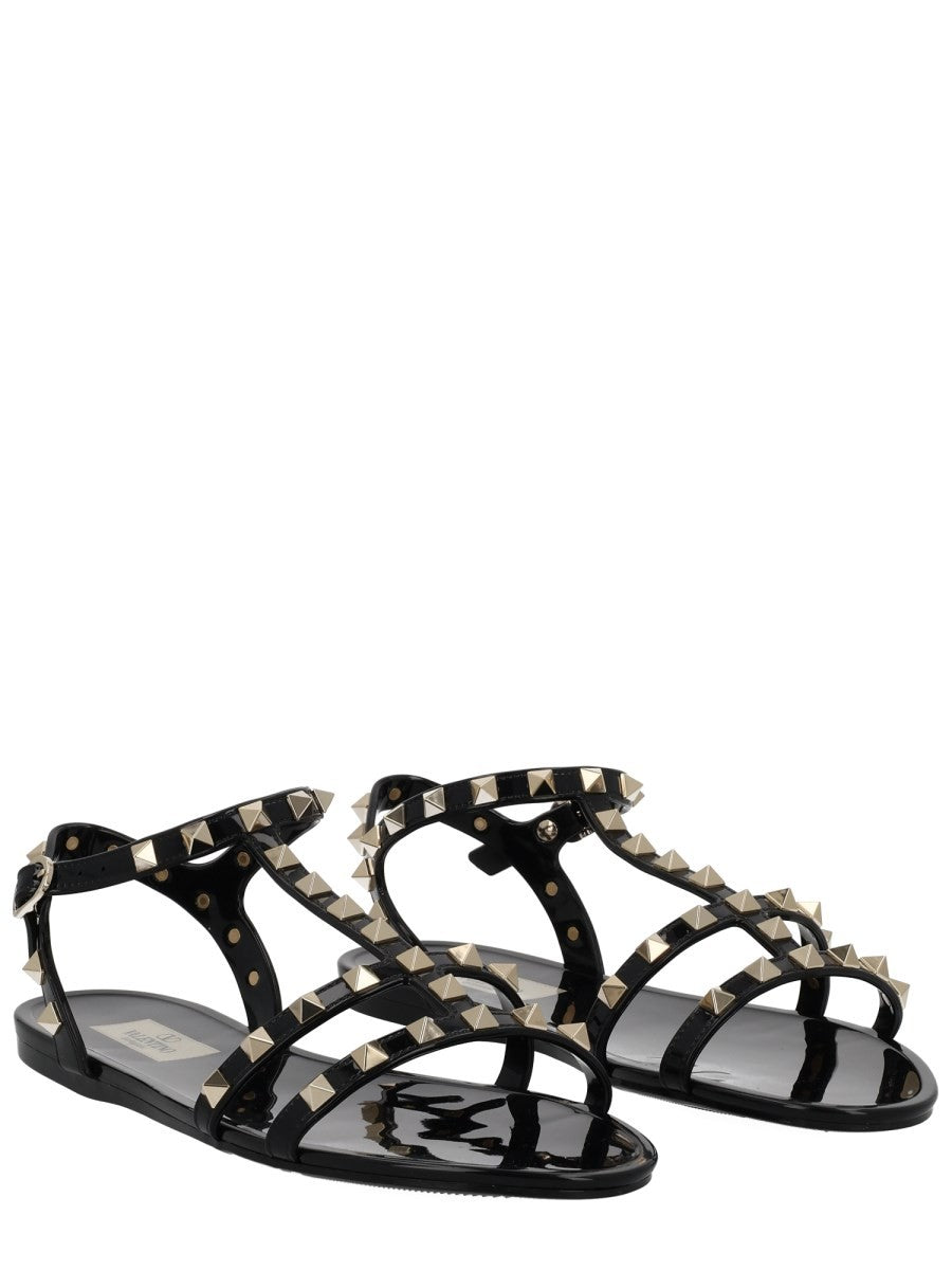 Valentino Women's Rockstud Sandal Black