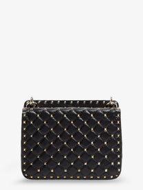 Valentino Women's Rockstud Spike Leather Crossbody Bag Black