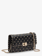 Valentino Women's Rockstud Spike Leather Crossbody Bag Black