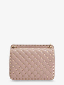 Valentino Women's Rockstud Spike Leather Crossbody Bag Pink