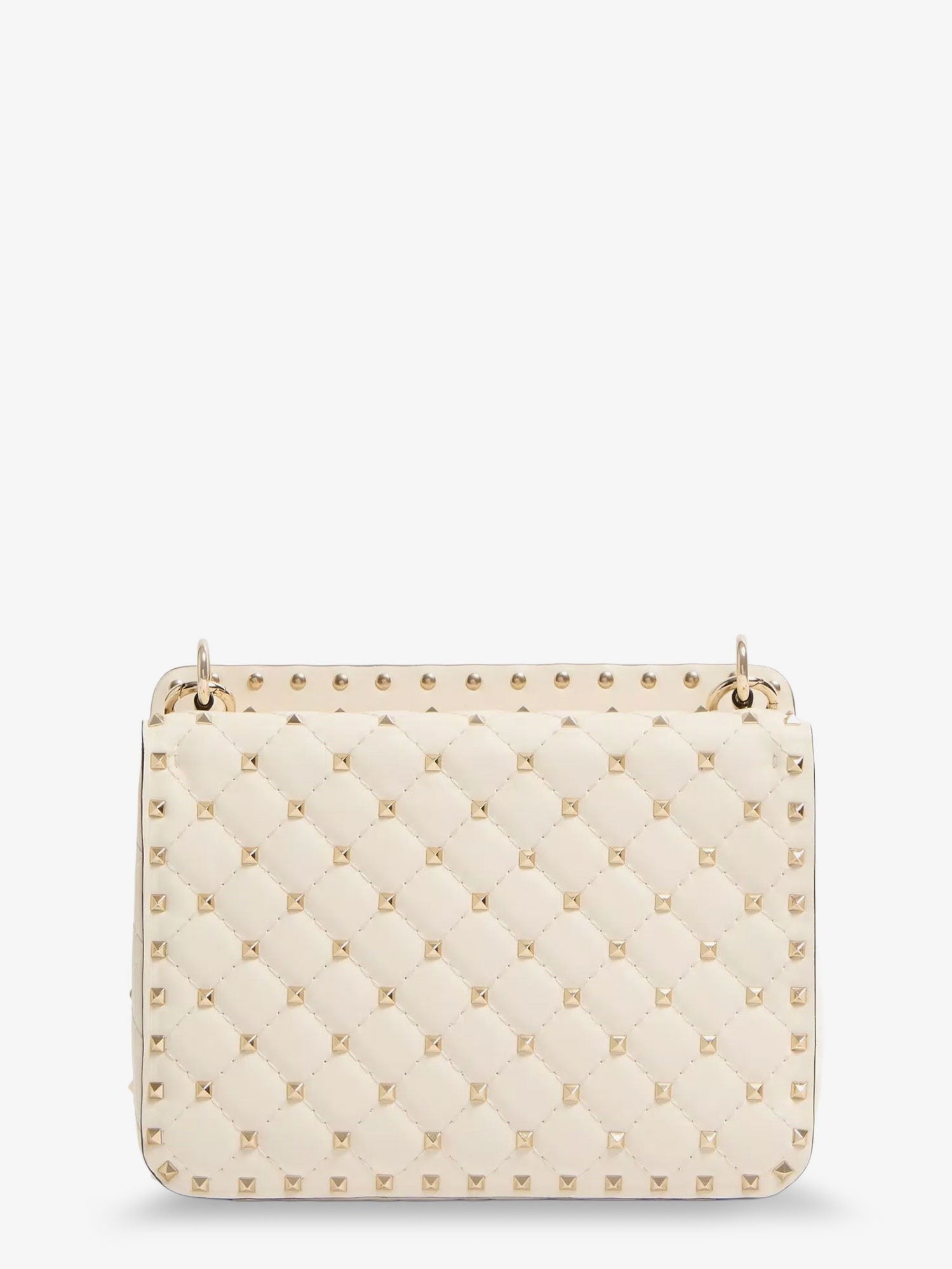 Valentino Women's Rockstud Spike Leather Crossbody Bag White