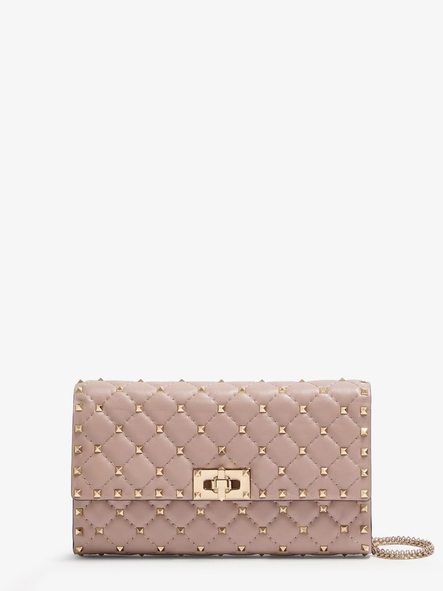 Valentino Women's Rockstud Spike Leather Crossbody Pink