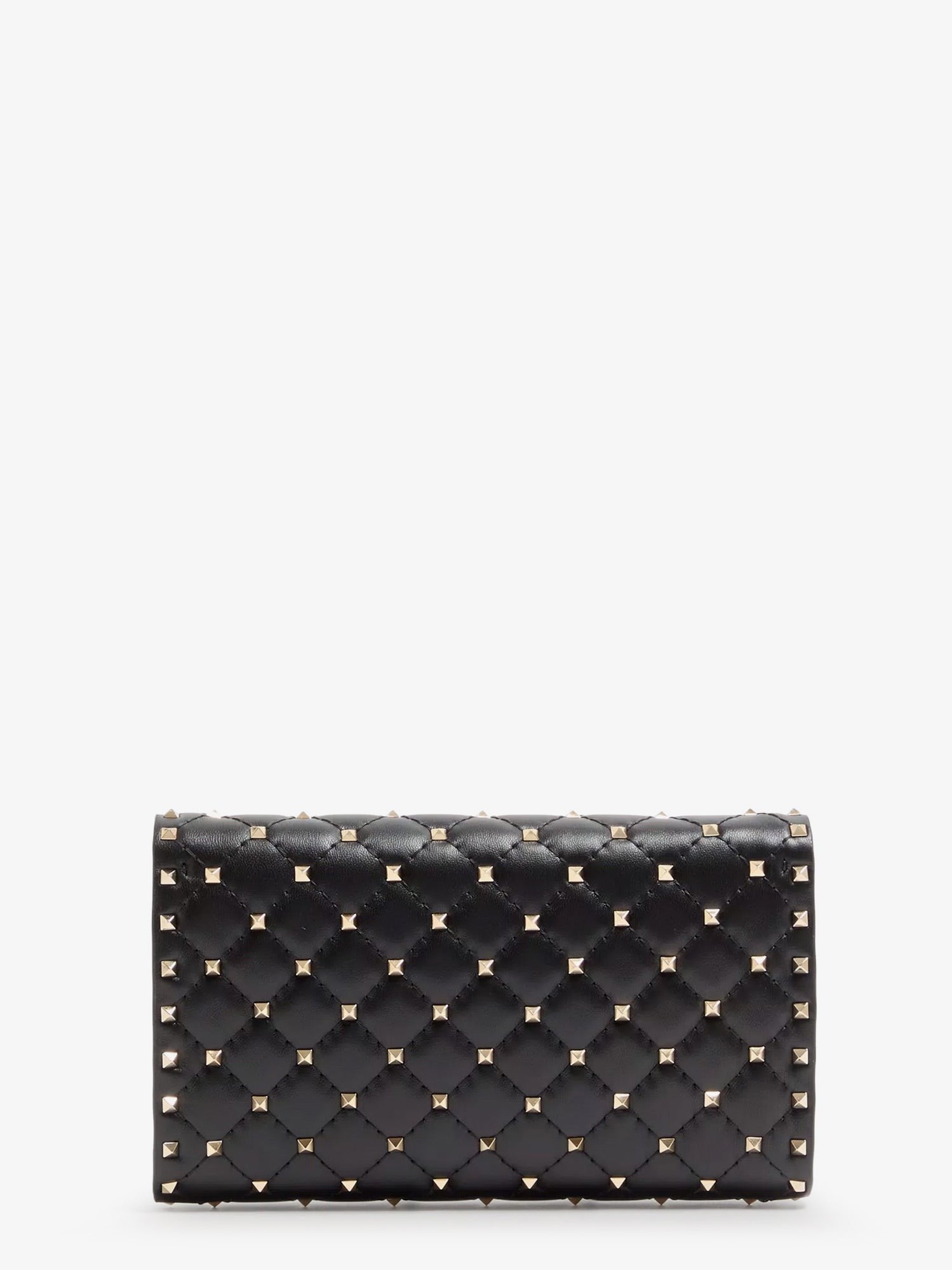 Valentino Women's Rockstud Spike Leather Shoulder Bag Black