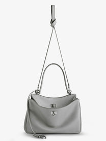 Balenciaga Women's Rodeo Leather Crossbody Bag Grey
