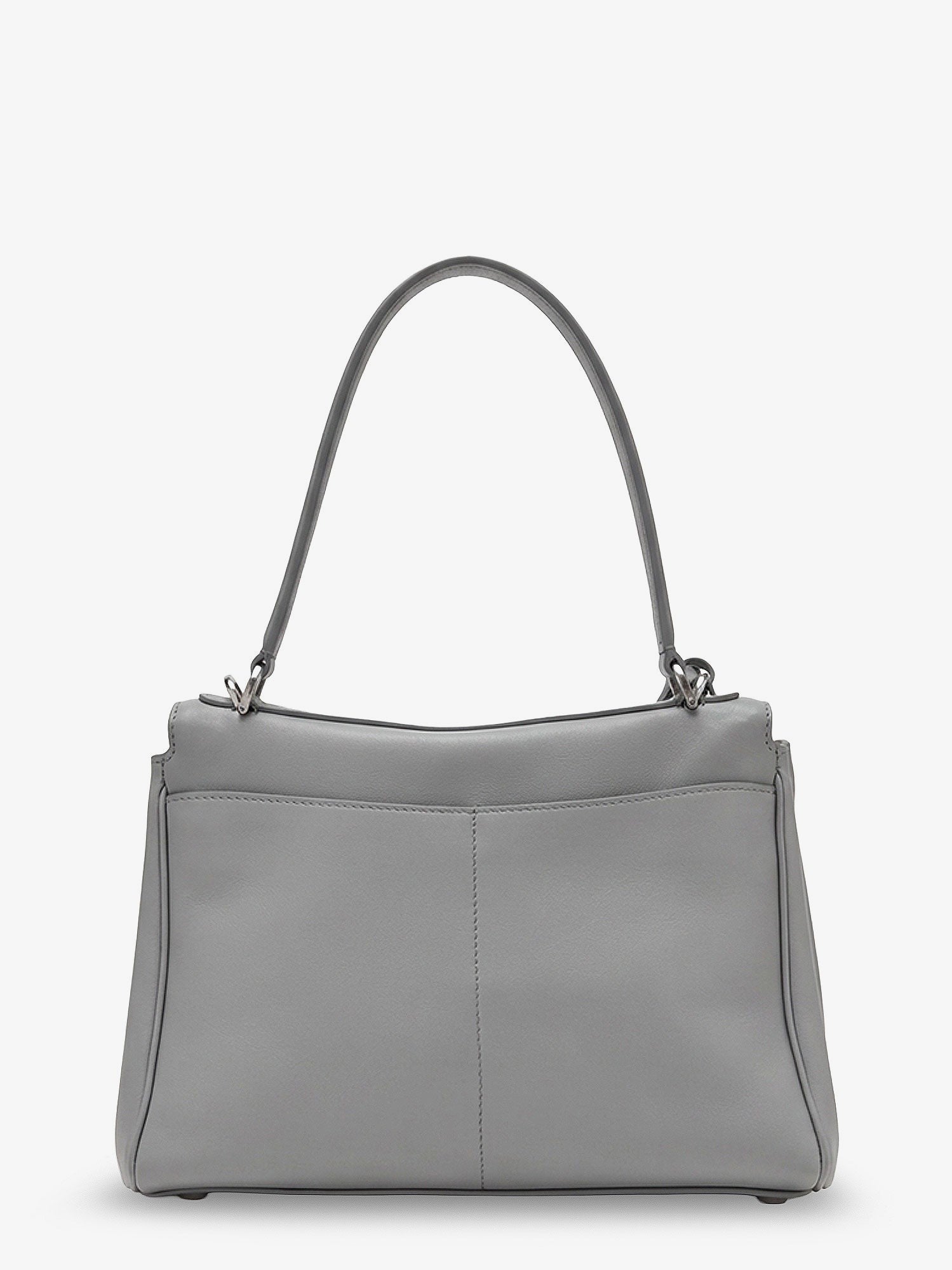 Balenciaga Women's Rodeo Leather Crossbody Bag Grey