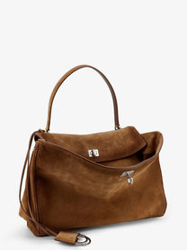 Balenciaga Women's Rodeo Suede Shoulder Bag Beige