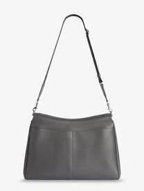 Balenciaga Men's Rodeo Messenger Leather Crossbody Bag Grey
