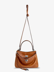 Balenciaga Women's Rodeo Mini Leather Handbag Beige