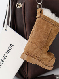 Balenciaga Women's Rodeo Leather Crossbody Bag Brown