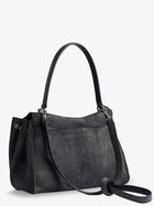 Balenciaga Women's Rodeo Suede Crossbody Bag Grey, view 2