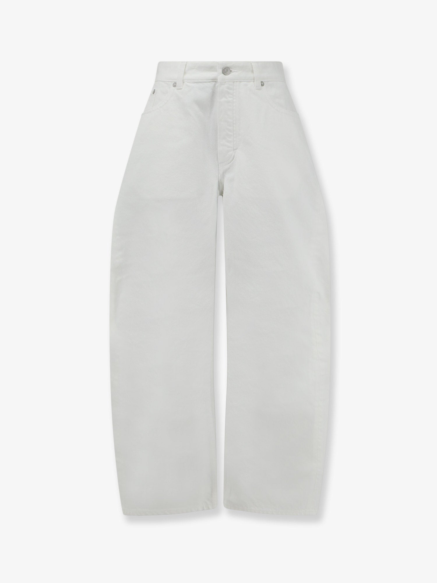 ALAÏA Women's Rodeo White Denim Trousers White