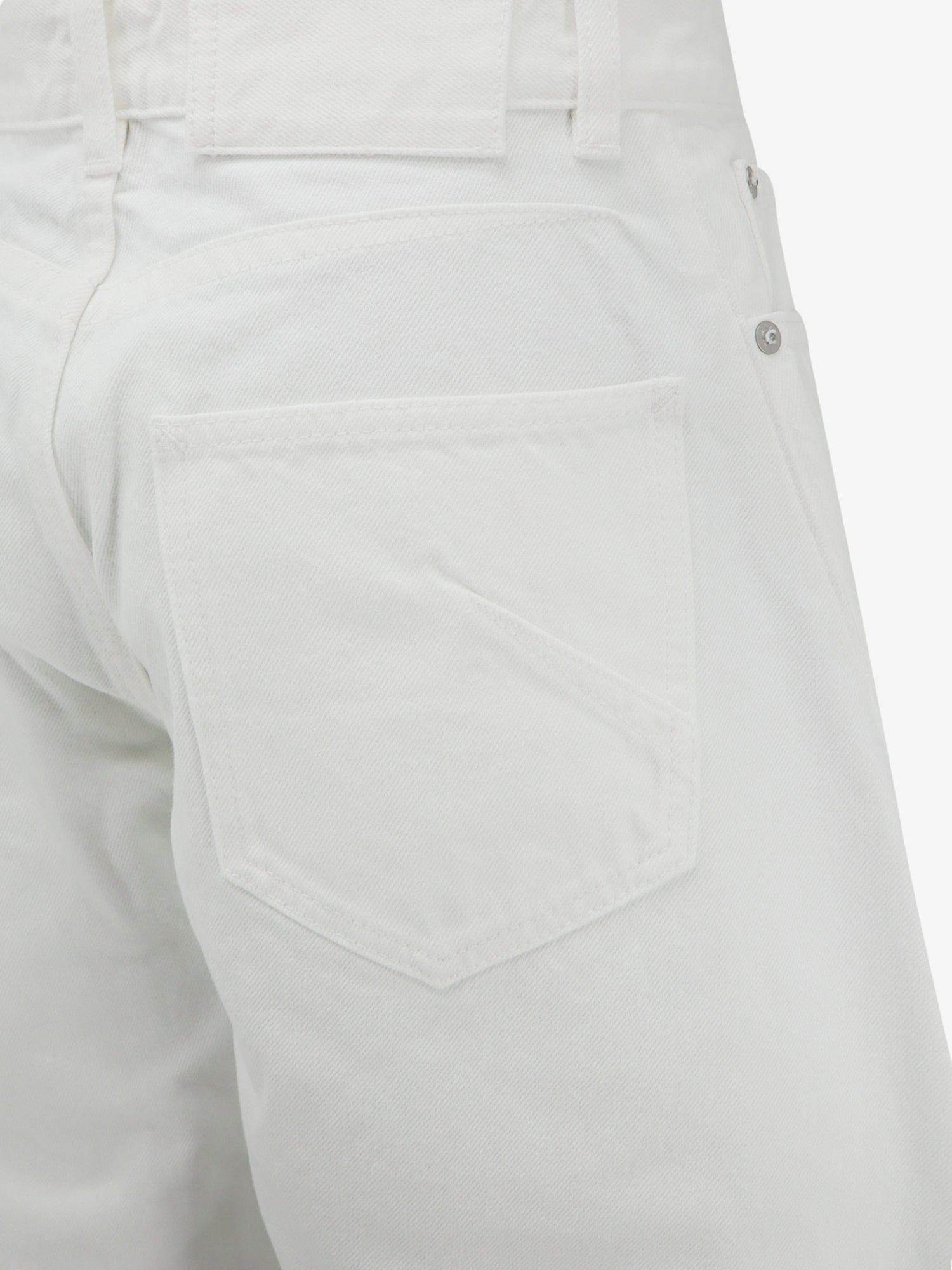 ALAÏA Women's Rodeo White Denim Trousers White