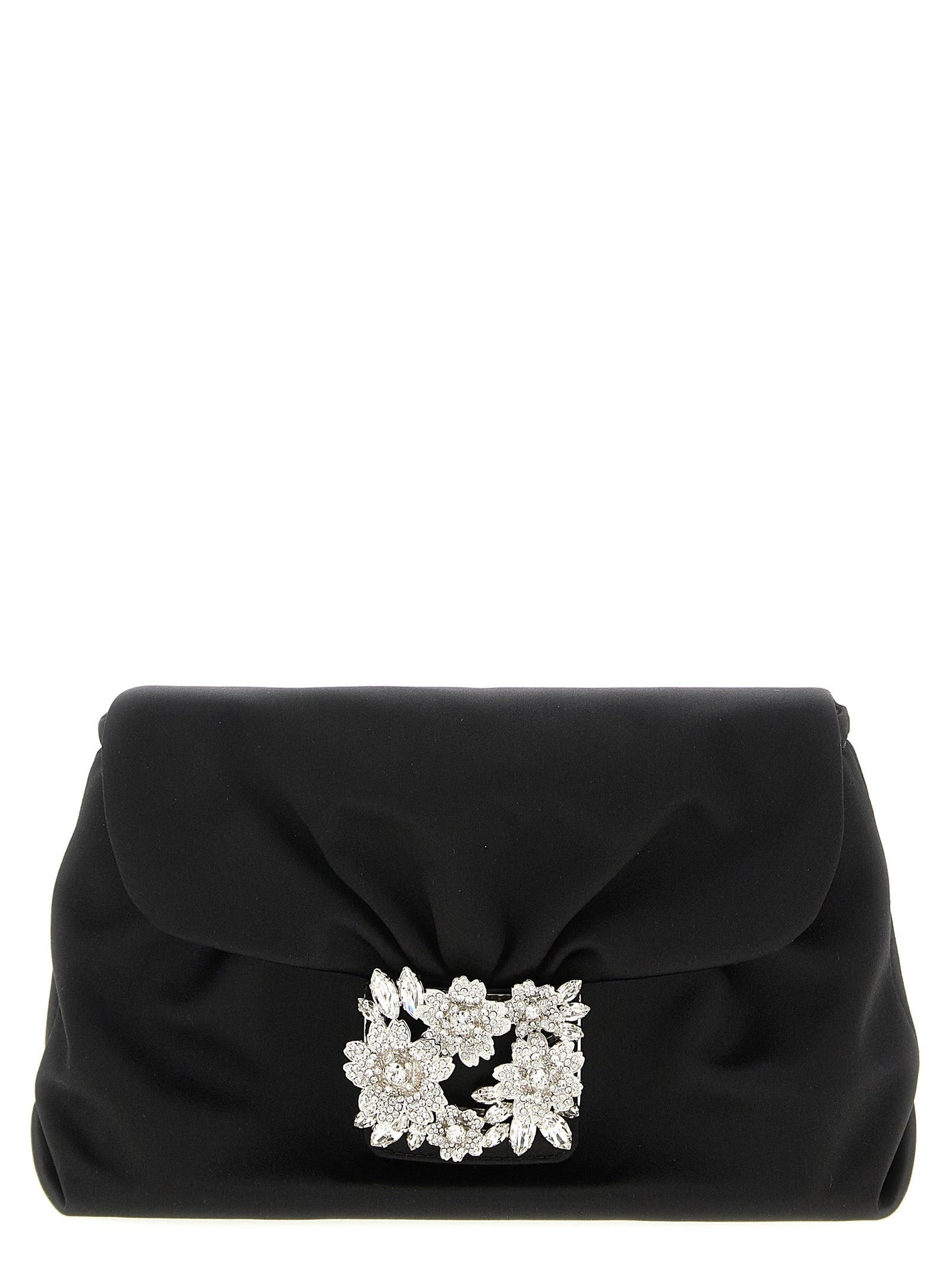 ROGER VIVIER - ROGER VIVIER - ’Bouquet Strass Drape mini’ clutch - Women’s Bags