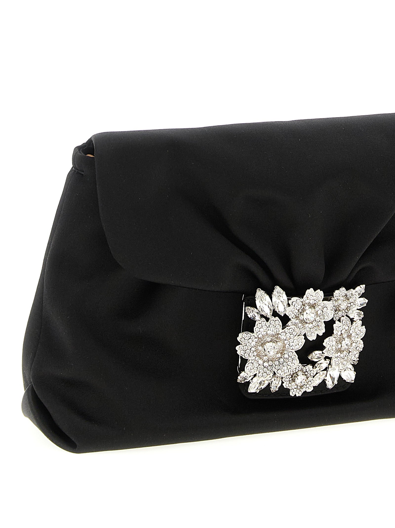 ROGER VIVIER - ROGER VIVIER - ’Bouquet Strass Drape mini’ clutch - Women’s Bags