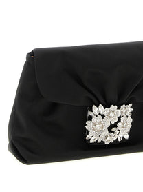 ROGER VIVIER - ROGER VIVIER - ’Bouquet Strass Drape mini’ clutch - Women’s Bags