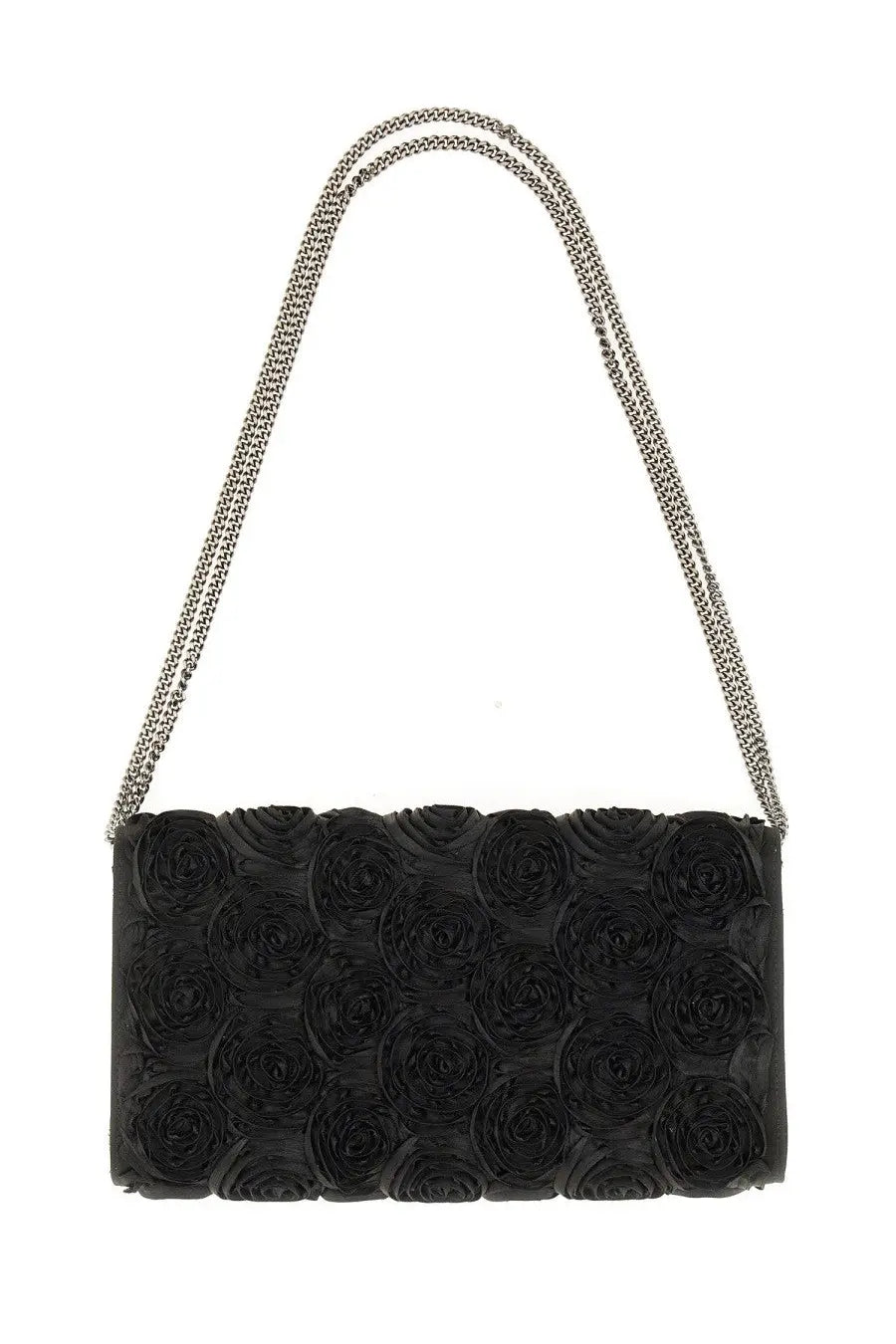 Roger Vivier Women's Efflorescence Clutch Bag Black, view 3
