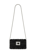 Roger Vivier Women's Efflorescence Clutch Bag Black, view 2