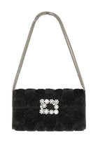 Roger Vivier Women's Efflorescence Clutch Bag Black