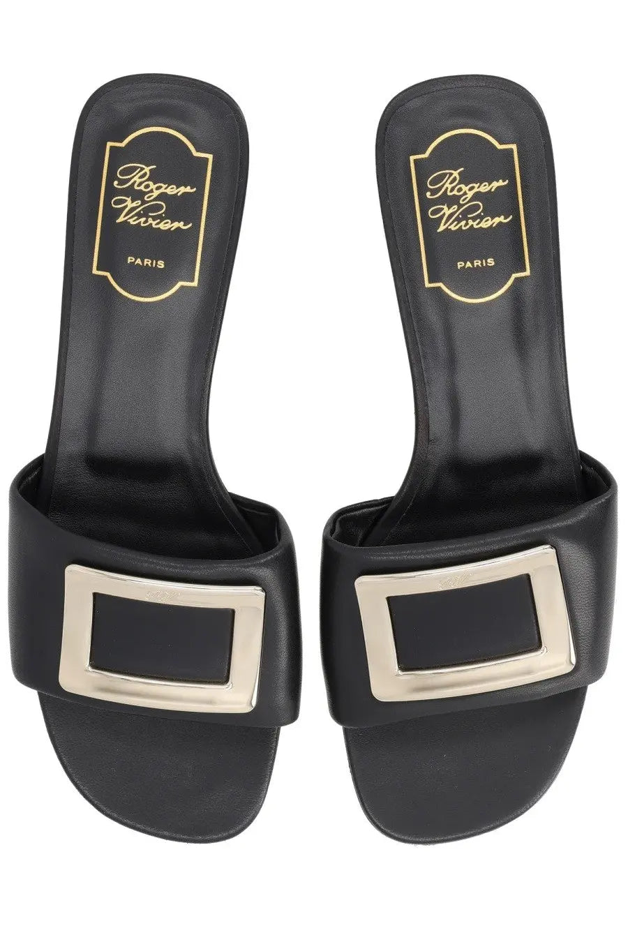 Roger Vivier Women's Mule Belle Sandals Black, view 5