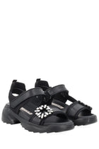Roger Vivier Women's Viv on the Run Sandals Black, view 2