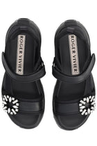 Roger Vivier Women's Viv on the Run Sandals Black, view 5