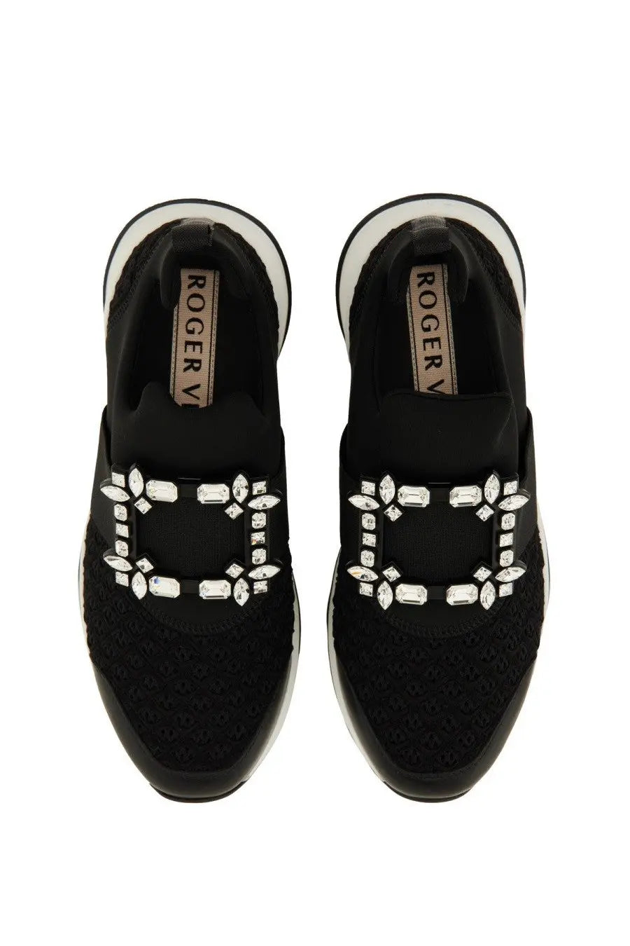 Roger Vivier Women's Sneaker Viv Run Black, view 5