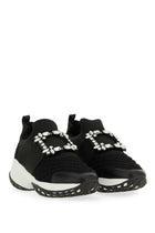 Roger Vivier Women's Viv Run Fabric Sneaker Black, view 2