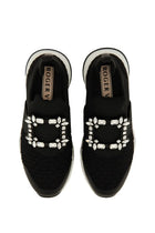 Roger Vivier Women's Viv Run Fabric Sneaker Black, view 6